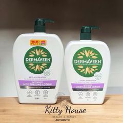 Kem Dưỡng Ẩm Da Dermaveen Extra Gentle 1L - Lotion Giữ Ẩm Sâu Cho Da Khô, Nhạy Cảm, Bột Yến Mạch Tự Nhiên