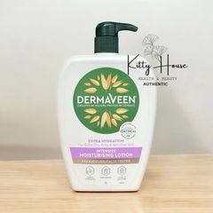 Kem Dưỡng Ẩm Da Dermaveen Extra Gentle 1L - Lotion Giữ Ẩm Sâu Cho Da Khô, Nhạy Cảm, Bột Yến Mạch Tự Nhiên