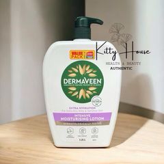 Kem Dưỡng Ẩm Da Dermaveen Extra Gentle 1L - Lotion Giữ Ẩm Sâu Cho Da Khô, Nhạy Cảm, Bột Yến Mạch Tự Nhiên