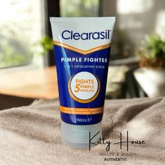 Sữa Rửa Mặt Tẩy Tế Bào Chết Clearasil Pimple Fighter 5 Trong 1 Chống Mụn 150ml - Làm Sạch Da, Ngăn Ngừa Mụn Tối Ưu