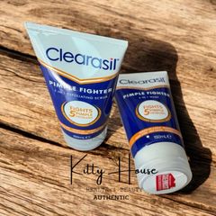 Sữa Rửa Mặt Tẩy Tế Bào Chết Clearasil Pimple Fighter 5 Trong 1 Chống Mụn 150ml - Làm Sạch Da, Ngăn Ngừa Mụn Tối Ưu