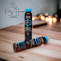 Dầu Dưỡng Tóc Hask Argan Oil Phục Hồi Độ Bóng 18ml và 59ml - Không Chứa Sulfat, Paraben, Phthalates, Gluten, Dưỡng Mượt Tóc Hư Tổn