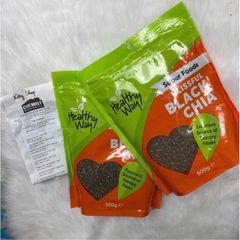 Hạt Chia Healthy Way 500g - Siêu Thực Phẩm Giảm Cân, Tăng Cường Năng Lượng, Chống Lão Hóa, Tốt Cho Da Và Tóc