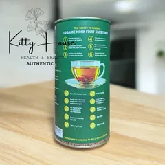 Đường ăn kiêng la hán quả Earthia Organics 350g - Thay thế đường tự nhiên không calo, phù hợp chế độ Keto và cho người tiểu đường