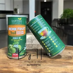 Đường ăn kiêng la hán quả Earthia Organics 350g - Thay thế đường tự nhiên không calo, phù hợp chế độ Keto và cho người tiểu đường