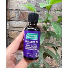 Tinh Dầu Oải Hương Lavender Oil 100% Pure Thursday Plantation 50ml - Giúp Giấc Ngủ Ngon, Thư Giãn Tinh Thần, Phòng Ngừa Căng Thẳng