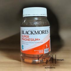 Viên Uống Bổ Sung Magie Blackmores Super Magnesium+ 180 Viên - Hỗ Trợ Năng Lượng và Giảm Co Thắt Cơ Bắp, Sản Phẩm Từ Úc