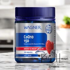 Viên uống hỗ trợ tim mạch Wagner CoQ10 150mg - Bổ sung năng lượng và bảo vệ sức khỏe tim mạch - Lọ 100 viên chất lượng cao