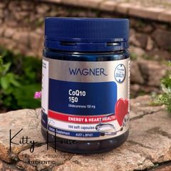 Viên uống hỗ trợ tim mạch Wagner CoQ10 150mg - Bổ sung năng lượng và bảo vệ sức khỏe tim mạch - Lọ 100 viên chất lượng cao