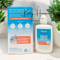 Serum kiểm soát bã nhờn Dermal Therapy 60ml - Giảm dầu thừa, cân bằng da, hỗ trợ tóc và da đầu khỏe mạnh