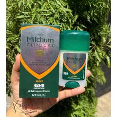 Lăn khử mùi Mitchum Clinical 48 Giờ Powder Fresh cho Nam và Nữ - Kiểm Soát Mồ Hôi Hiệu Quả 45g
