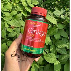 Viên Uống Bổ Não Microgenics Ginkgo 7000 - Hỗ Trợ Trí Nhớ, Tăng Cường Tuần Hoàn, Giảm Căng Thẳng - Lọ 100 Viên