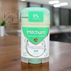 Lăn khử mùi tự nhiên Mitchum dành cho nữ - Dừa & Khuynh diệp 40g, không nhôm, thuần chay, kháng mồ hôi 24 giờ