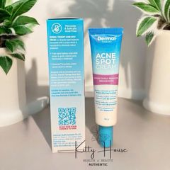 Kem Bôi Giảm Mụn Dermal Therapy Acne Spot Cream 30g - Kiểm Soát Dầu Thừa, Làm Dịu Da Nhạy Cảm, Ngừa Sẹo và Mụn Hiệu Quả