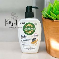 Sữa Tắm Gội Dermaveen Baby Calmexa Không Xà Phòng 250ml - Dành Cho Bé, Dịu Nhẹ, Bảo Vệ Da Và Tóc, Công Thức An Toàn