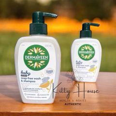 Sữa Tắm Gội Dermaveen Baby Calmexa Không Xà Phòng 250ml - Dành Cho Bé, Dịu Nhẹ, Bảo Vệ Da Và Tóc, Công Thức An Toàn