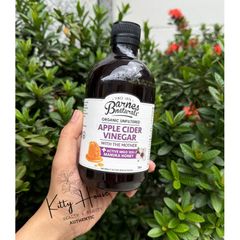 Giấm táo mật ong hữu cơ Barnes Naturals và mật ong Manuka MGO 100+ chai 500ml