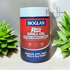 Viên uống dầu nhuyễn thể Bioglan Red Krill Oil 1000mg - Hỗ trợ tim mạch, giảm viêm khớp, 60 viên bổ sung Omega-3 tự nhiên