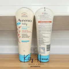 Sữa Dưỡng Ẩm Không Mùi Aveeno Baby 227g - Lotion An Toàn Cho Da Nhạy Cảm Của Bé, Từ Bột Yến Mạch Hữu Cơ, Cấp Ẩm Suốt 24 Giờ