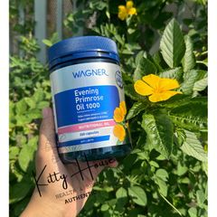Viên uống tinh dầu hoa anh thảo Wagner Evening Primrose Oil 1000 - Hỗ trợ cân bằng nội tiết tố, đẹp da và giảm đau bụng kinh - Hộp 200 viên