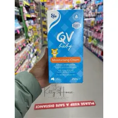 Kem Dưỡng Ẩm Da Cho Bé Ego Q.V Baby Moisturising Cream 250ml - Giúp Da Nhạy Cảm, Chàm Sữa, Không Chứa Hương Liệu, An Toàn cho Trẻ Sơ Sinh