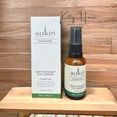 Serum Chống Nếp Nhăn Vùng Mắt Sukin Signature Antioxidant Eye Serum 30ml - Giảm Bọng Mắt, Thâm Quầng, Cải Thiện Độ Đàn Hồi Da