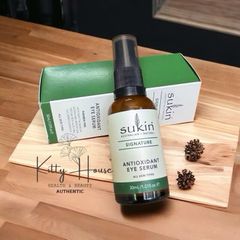 Serum Chống Nếp Nhăn Vùng Mắt Sukin Signature Antioxidant Eye Serum 30ml - Giảm Bọng Mắt, Thâm Quầng, Cải Thiện Độ Đàn Hồi Da
