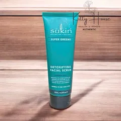 Tẩy Tế Bào Chết Thải Độc Sukin Super Greens 125ml - Sản Phẩm Chăm Sóc Da Mặt Từ Thiên Nhiên, Làm Sáng Da và Mềm Mại