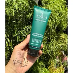 Tẩy Tế Bào Chết Thải Độc Sukin Super Greens 125ml - Sản Phẩm Chăm Sóc Da Mặt Từ Thiên Nhiên, Làm Sáng Da và Mềm Mại