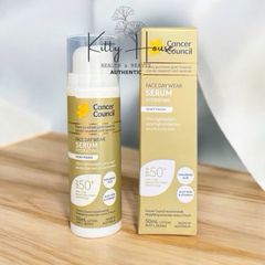 Serum Chống Nắng Dưỡng Ẩm Cancer Council Face Day Wear SPF50+ 50ml - Serum Hydrating Siêu Nhẹ Cho Da Thường, Da Khô, Da Nhạy Cảm