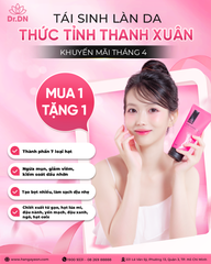 Sữa Rửa Mặt Gạo Dr.DN 180ml - Dưỡng Sạch Da Mềm Mại, Phù Hợp Với Da Nhạy Cảm, Tặng Khăn Tẩy Trang 2in1