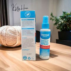 Xịt kiểm soát mồ hôi không mùi Dermal 60ml - Chống mồ hôi cho da nhạy cảm, an toàn và hiệu quả lâu dài