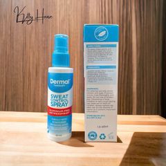 Xịt kiểm soát mồ hôi không mùi Dermal 60ml - Chống mồ hôi cho da nhạy cảm, an toàn và hiệu quả lâu dài