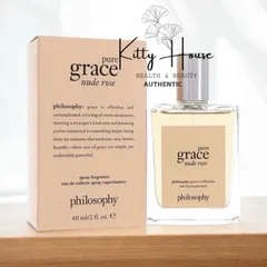 Nước hoa nữ Philosophy Pure Grace Nude Rose Eau de Toilette 60ml - Hương hoa hồng tươi mát, lưu hương lâu, chính hãng từ Úc