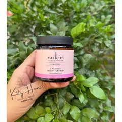 Kem Dưỡng Da Ban Đêm Sukin Sensitive Calming - Dưỡng ẩm tự nhiên cho da nhạy cảm 120ml - Chăm sóc da mịn màng, giảm kích ứng