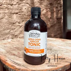 Giấm Táo Hữu Cơ Mật Ong Nghệ Tonic Barnes Naturals 500ml - Thức Uống Lành Mạnh Tăng Cường Miễn Dịch, Chống Oxy Hóa