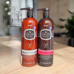 Bộ Dầu Gội và Dầu Xả HASK Keratin Protein 1 Lít - Giúp Tóc Mềm Mượt, Phục Hồi Hư Tổn, Hương Hoa Trái Cây, Không Sulphates