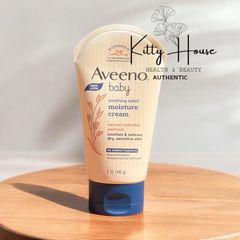 Kem Dưỡng Ẩm Aveeno Baby Cho Da Nhạy Cảm 140g - Chiết Xuất Yến Mạch, Không Mùi, Dưỡng Da Mềm Mại, An Toàn Cho Bé