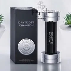 Nước hoa Davidoff Champion Eau De Toilette 100ml - Nước hoa nam gỗ thơm mạnh mẽ, thiết kế chai quả tạ độc đáo, phong cách thể thao.