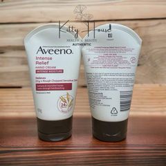 Kem Dưỡng Da Tay Aveeno Active Naturals Intense Relief Fragrance Free 100g - Dưỡng Ẩm 24h, Không Gây Nhờn, Thích Hợp Cho Da Nhạy Cảm
