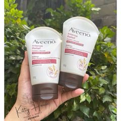 Kem Dưỡng Da Tay Aveeno Active Naturals Intense Relief Fragrance Free 100g - Dưỡng Ẩm 24h, Không Gây Nhờn, Thích Hợp Cho Da Nhạy Cảm