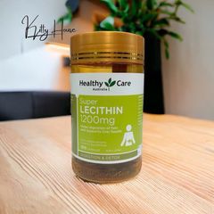 Mầm Đậu Nành Healthy Care Lecithin 1200mg - Viên Uống Chất Đạm Từ Đậu Nành - Hỗ Trợ Làm Đẹp Da Nội Tiết Tố 100 Viên