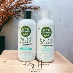 Dầu gội và dầu xả Dermaveen Hair Scalp Deep Cleanse chai 500ml