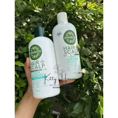 Dầu gội và dầu xả Dermaveen Hair Scalp Deep Cleanse chai 500ml