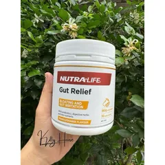 Bột Hỗ Trợ Tiêu Hóa Nutralife Gut Relief Vị Cam Xoài 180g - Giảm Đầy Hơi, Hỗ Trợ Sức Khỏe Đường Tiêu Hóa, Thuần Chay