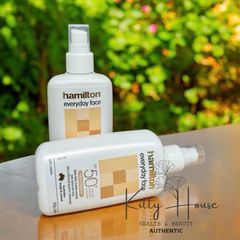 Kem chống nắng Hamilton Everyday Face SPF50+ - Chai xịt 200ml, Dưỡng ẩm, Bảo vệ da khỏi UVA/UVB, Không bết dính, Dành cho da nhạy cảm