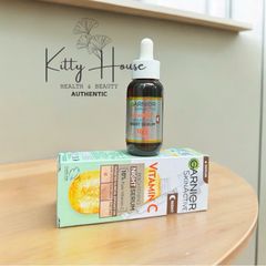 Serum Dưỡng Ban Đêm Garnier Skin Active Vitamin C 30ml - Làm Sáng Da, Chống Lão Hóa, Phù Hợp Mọi Loại Da