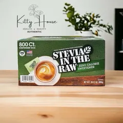 Đường ăn kiêng cỏ ngọt Stevia In The Raw Oganic Hộp 800 gói