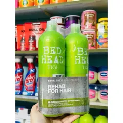 CẶP GỘI XẢ TIGI BED HEAD XANH LÁ CHAI 750ML