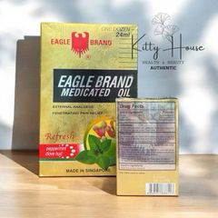 Dầu Gió Vàng Con Ó Eagle Brand 24ml - Hương Hoa Đinh Hương, Giúp Giảm Cảm Cúm, Đau Đầu, Ngứa, Dị Ứng